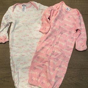 Newborn gowns